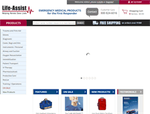 Tablet Screenshot of life-assist.com